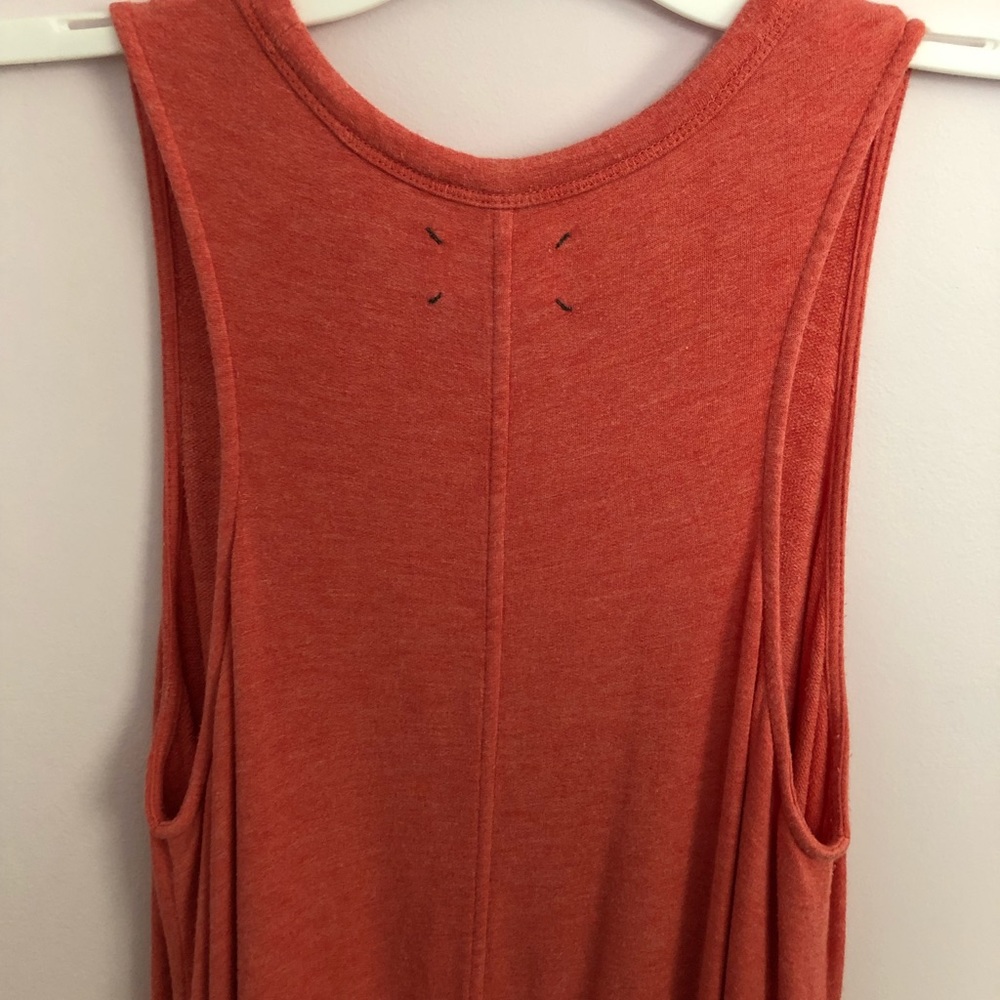 Coral colored Lou & Grey tank dress. - Picture 4 of 4